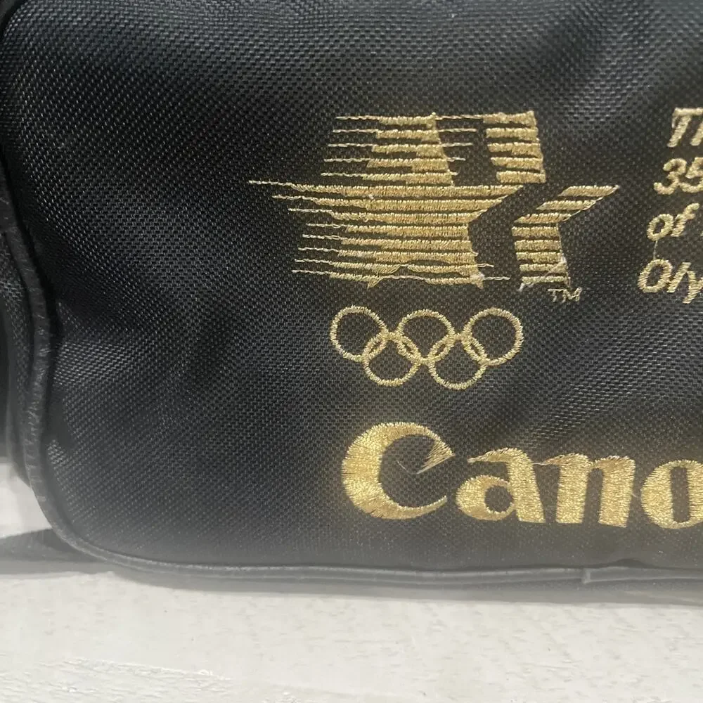 Vintage 1980's CANON Camera Bag 1984 Olympic Games Official Camera Edition